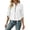 White, variant on TGSLY Zip-Up Utility Jacket for Women Adjustable Long Roll Tab Sleeve Cropped Coat Relaxed Causal Drawstring Hem Solid Color Jacket with Pockets XXXL