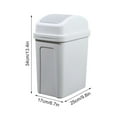 ZHENYANGli 2 Pcs Bathroom Trash Can with Swing Lid Small Garbage Can