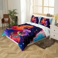 thumbnail image 3 of Afro Duvet Cover American African Princess Magical Bedding Set Black Hair Comforter Cover Full,Ocean Jellyfish Kawaii Room Decor Teens, 3 of 6