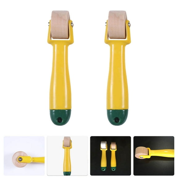 Toyvian 2Pcs Handheld Seam Roller for Sewing Pressing Seams Plastic Assorted Color Craftsmen