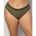 thumbnail image 7 of Curvy Couture Womens Sheer Mesh Hi-Cut Brief Style-1313, 7 of 7