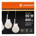 thumbnail image 4 of Foco LED Ledvance Luz Cálida 3 Pack de 60 W, 4 of 4