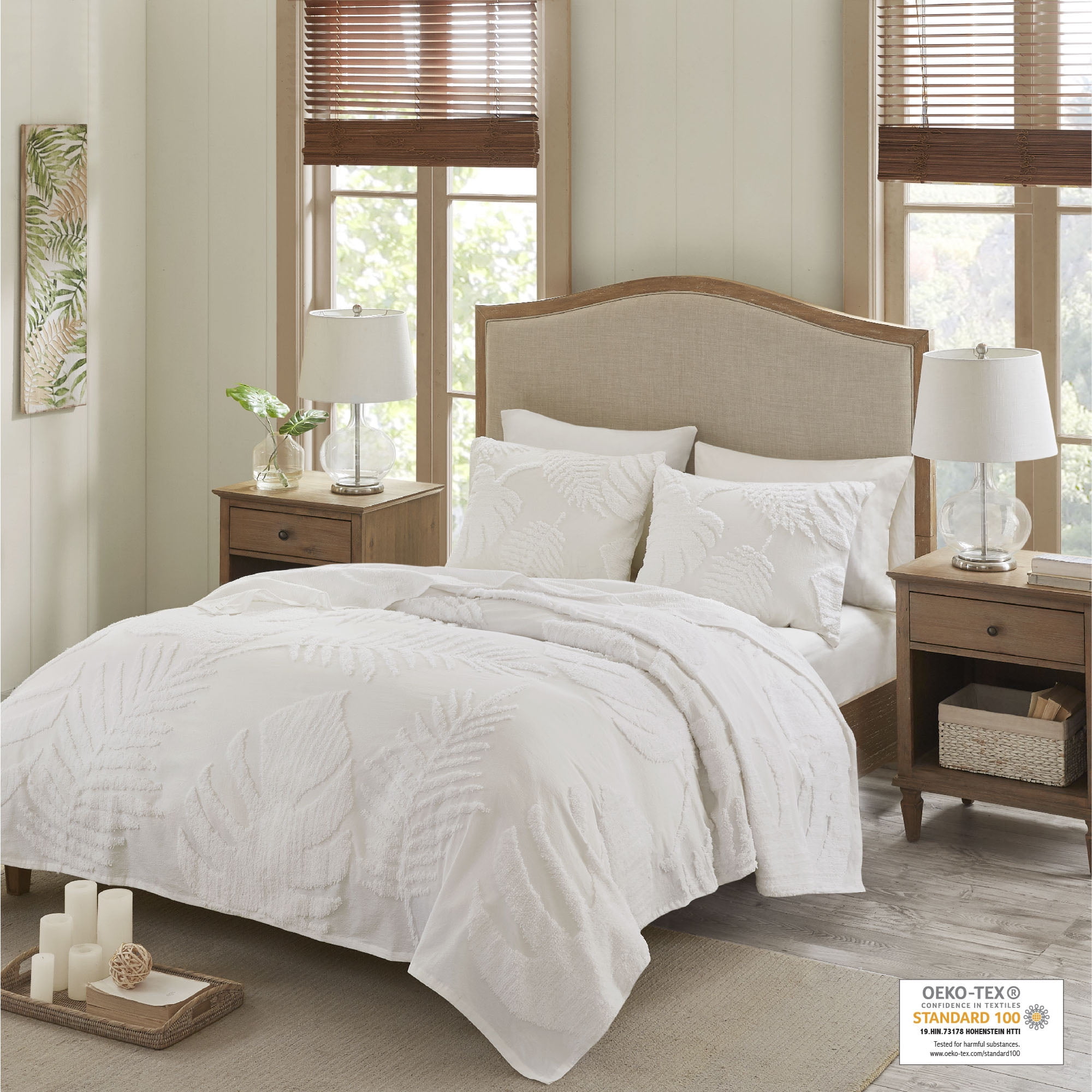 Madison Park Chenille Tufted 100 Cotton Quilt All Season, Lightweight