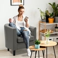 thumbnail image 4 of Emma Arm Chair by Naomi Home-Color:Gray, 4 of 10