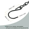 thumbnail image 5 of Uxcell 50cm Extension Lighting Chain S Hook Hanging Chains Black 4 Pack, 5 of 6