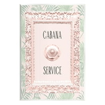 Stupell Industries Cabana Service Tropical Leaves Graphic Art Unframed Art Print Wall Art, Design by Lil' Rue