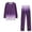 Purple, variant on Women's Tie-Dyed Sweat Suit Set Printed Shirt and Pant Sport Tracksuit