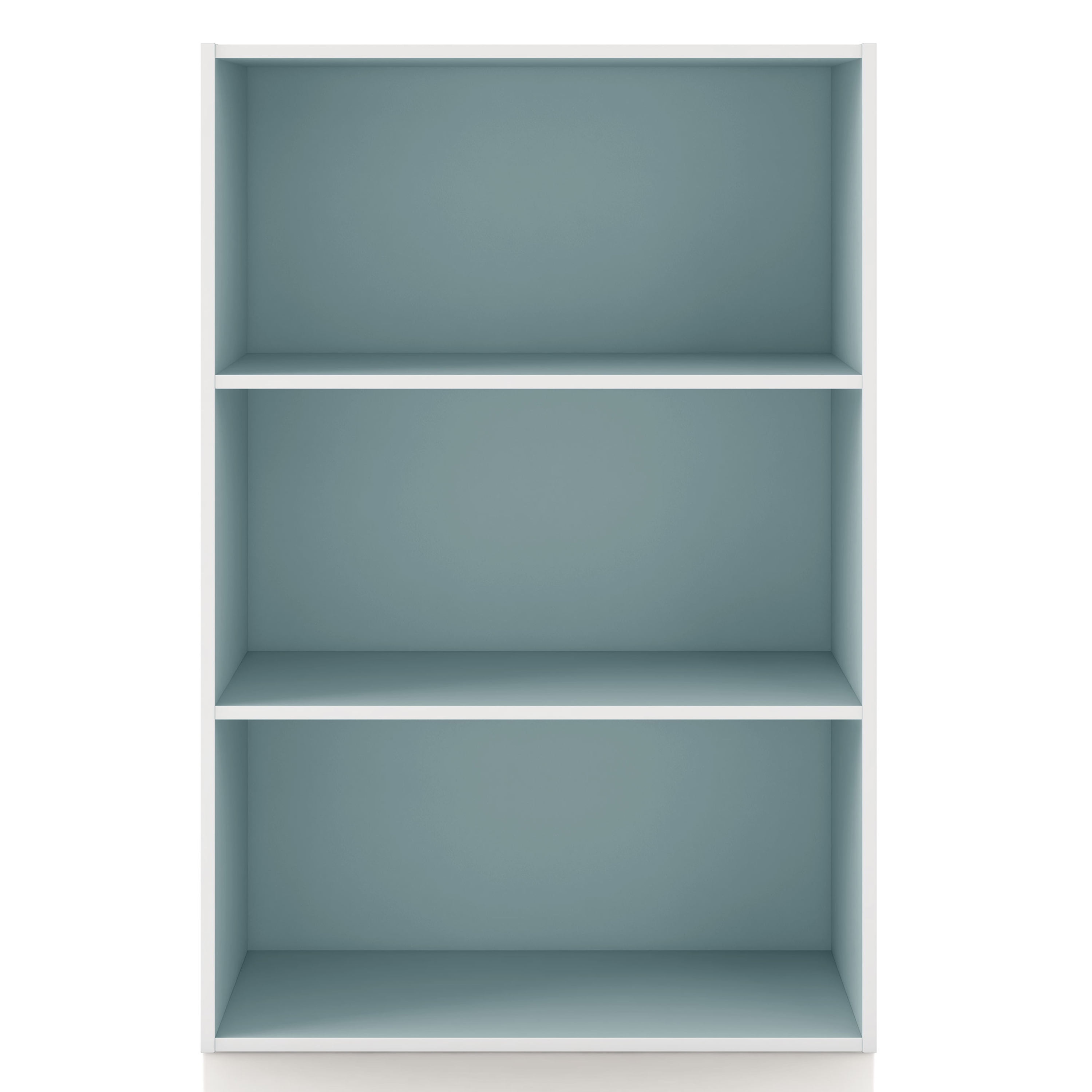 Furniture of America Brooks Stackable 3-Tier Wood Light Blue Kids Bookcase