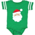 thumbnail image 3 of Inktastic Santa Claus, Smiling Santa, Red Hat, White Beard Boys or Girls Baby Bodysuit, 3 of 5