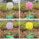 thumbnail image 4 of Luz solar para jardín, fibra óptica, patio, iluminación de paisaje, impermeable, enchufable, para camino de césped, paquete de 2, margarita amarilla, diente de león, estaca de flores LED, 4 of 5