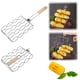 thumbnail image 1 of Red plegable para barbacoa de maíz - Clip de acero inoxidable para asar maíz, pollo, salchichas y verduras - Accesorio portátil para barbacoa al aire libre, 1 of 9