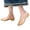 Gold, variant on KEVCHE Womens Jelly Slip On Mule Sandals, Pointy Strap Mary Jane Slides with Low Heel, Hollow Out Transparent Glitter Beach Shoes, Lightweight Breathable Comfort Sandals