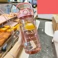 thumbnail image 1 of Large Water Bottle Water Bottle Large Water Bottle With Straw Big Water Bottle Gym Water Bottle Large Water Bottle 2 Drinking Methods PC PP Material Clear Scale Portable Matte, 1 of 1