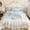 Blue, variant on French Chic Bedding Set 4-Piece - Romantic Lace Trim Washed Cotton, Duvet Cover with Bed Skirt & Pillowcases for Queen Bed, Princess Style (Comforter Not Included) (Purple,Twin)