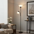 thumbnail image 3 of HonoDing 72-inch Black Adjustable Dual Floor Lamp with Reading Light for Living Room Bedroom Office, 3 of 6