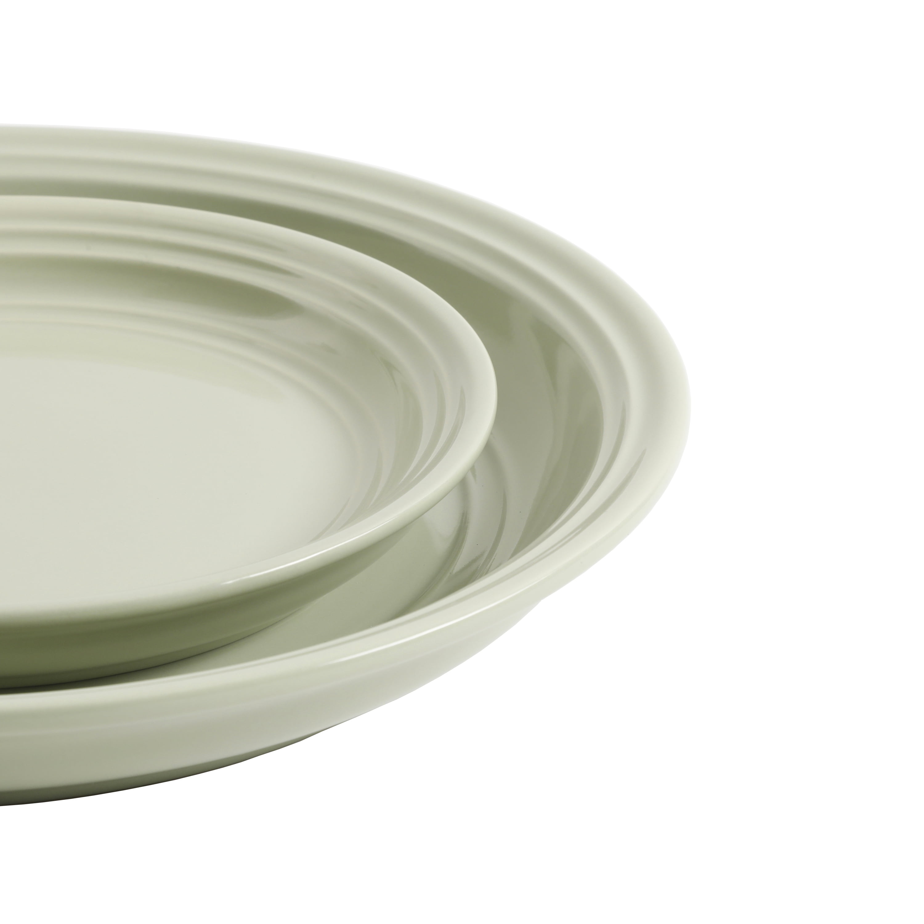 Mainstays Rainforest Green 16-Piece Stoneware Dinnerware Set