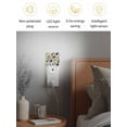 thumbnail image 4 of Night Lights Auto Sensor Yellow Grey Geometric Plug-in LED Nightlights Lamp Dusk to Dawn for Living Room, Bedroom, Bathroom, Hallway, Stairways Home Wall Decor, Triangle Modern Art Night Light, 4 of 9