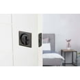 thumbnail image 4 of 335x26D Square Pocket Door Lock Privacy - Satin Chrome, 4 of 7