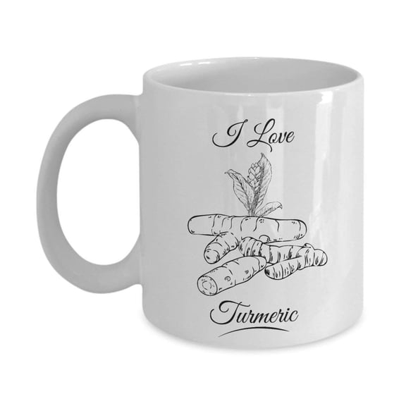 I Love Turmeric Root Spice Home Food Cooking Essentials Coffee & Tea Gift Mug Stuff For A Cook & Women Cooks