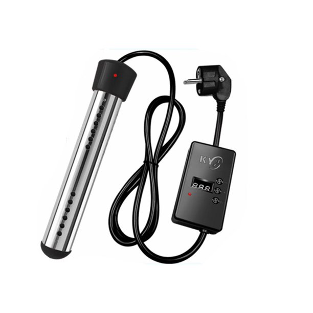 Calentador de inmersión para bañera Calentador de inmersión eléctrico de 3000 W Calentador de inmersión para viajes, Calentador de inmersión de acero inoxidable, Calentador de agua eléctrico Calentador de inmersión para piscina (sincronización inteligente, negro) JM