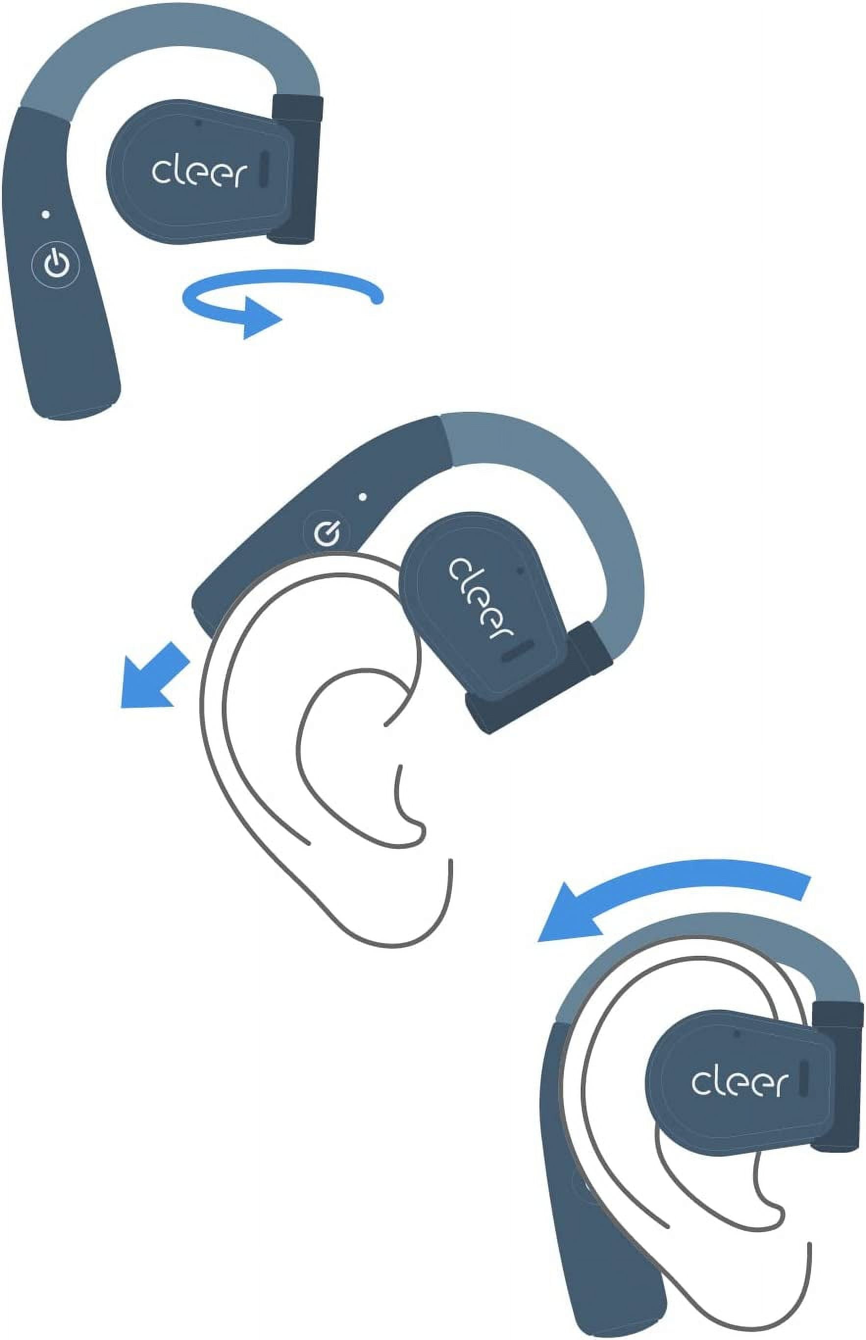 Cleer Audio ARC Open-Ear Ear Hook Design Flexible Hinge True