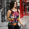 thumbnail image 6 of Uemuo Colorful Floral Embroidery Mexican Pattern Workout Tank Tops for Women Breathable Moisture-wicking tank top Sleeveless Running Loose Fit Yoga Tops Active Shirts Sports Gym Exercise, 6 of 9