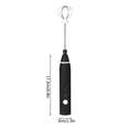 thumbnail image 3 of Milk Frother, Handheld Mixer Blender Coffee Stirrer Black Automatic Electric Eggbeater, for Latte Baking Cooking, 3 of 8