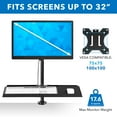 thumbnail image 2 of Mount-It! Single Monitor Sit-Stand Desk Mount | Keyboard Tray Included, 2 of 9