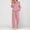 Pink, variant on Womens Outfits Sets Half Zip Sweatshirt Matching Wide Leg Sweatpant Tracksuit Sweatsuit Set Outwear