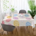 thumbnail image 5 of SKYSONIC Easter Eggs Rectangle Tablecloth Spill-Proof Polyester Table Cloth Table Cover for Kitchen Dining Picnic Holiday Party Decoration,60x120 Inch, 5 of 7