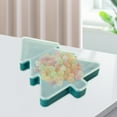 thumbnail image 5 of Gnwei Serving Tray Cookie Box with Lid, Christmas Tree Shaped Appetizer Tray, 3 Compartment Christmas Serving Tray for Snacks Fruits Candy Dessert Treats Xmas Party Decor Supplies, 5 of 9