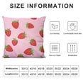 thumbnail image 6 of COMIO  Kawaii Strawberry Decor Pillow Shams, Pink Microfiber Twin/Full/Queen  2pc, 6 of 6