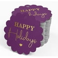 thumbnail image 4 of Inkdotpot Pack Of 50 Happy Holiday Favor Paper Tags Craft Real Gold Foil Hang Tags, 4 of 6