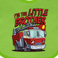 thumbnail image 4 of Inktastic Little Brother Fire Truck Boys Baby Bib, 4 of 4
