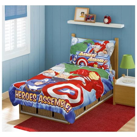Marvel S Avengers 4 Pc Toddler Bed Set Walmart Com Walmart Com