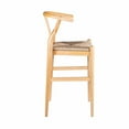 thumbnail image 4 of Boraam Wishbone Bar Height Kitchen Bar Stool in Natural Finish, 4 of 7