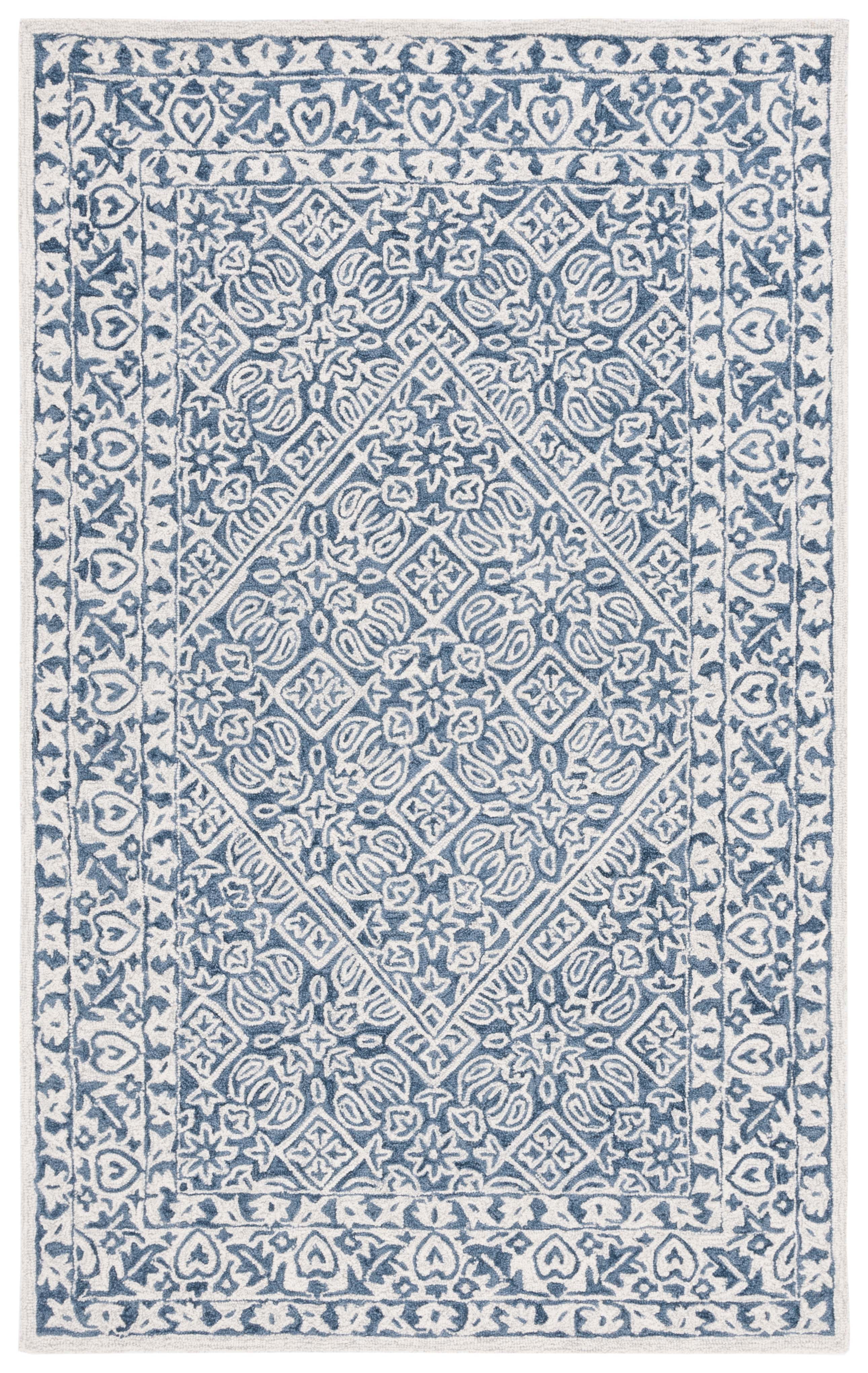 Safavieh Dip Dye Felicia Floral Area Rug, Blue/Ivory, 5' x 8'