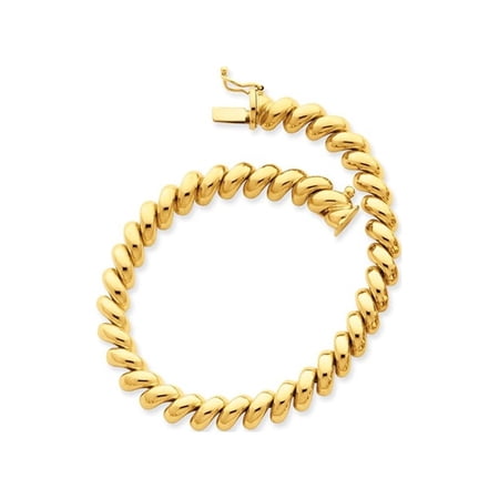 Gem & Harmony 14K Yellow Gold Polished San Marco Bracelet (7.00 inches) for Women