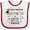 White and Red, variant on Inktastic My Big Sister Graduated and I'm Super Proud Boys or Girls Baby Bib