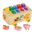 thumbnail image 2 of Juguete educativo: juego de combinación de colores, números y formas, coordinación mano-ojo, bloques de construcción, carrito, juguete apilable de, 2 of 9