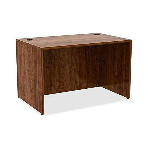 Lorell Laminate Desk 48"x30"x29-1/2" Walnut 34389