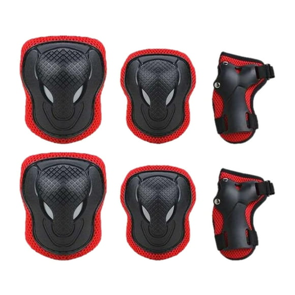 Rodilleras para patinaje Macarena equipo de protección Rojo XS