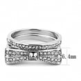 thumbnail image 3 of Womens Ring Anillo Para Mujer Stainless Steel Ring with Top Grade Crystal Lugo, 3 of 5