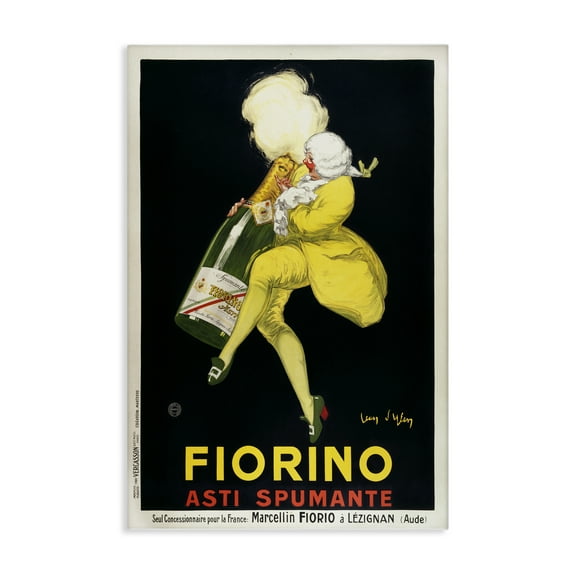 Stupell Industries Vintage Fiorno Wine Food & Beverage Painting Wrapped Canvas Canvas Art Print Wall Art, 16 x 24