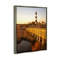 thumbnail image 4 of Stupell Industries Bridge to Lighthouse Nature Photography Gray Floater Framed Canvas Art Print Wall Art, 17 x 21, 4 of 10