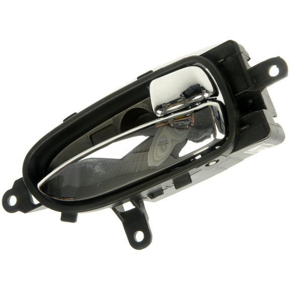 Dorman 81561 Interior Door Handle for Specific Nissan Models, Chrome Lever; Black Housing