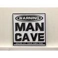thumbnail image 1 of Homme Grotte Vintage Décoration Murale en Métal, 1 of 1