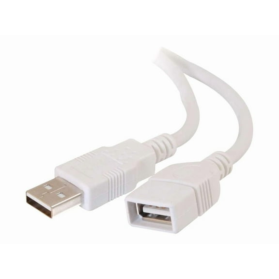 C2G 3M USB 2.0 A MALE TO A FEMALE EXTENSION CABLE - WHITE (9.8FT)