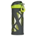 thumbnail image 3 of Zulu Echo 12 fl oz Kids Stainless Steel Insulated Water Bottle, Dark Grey/Yellow, 3 of 8
