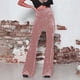 thumbnail image 1 of WILLBEST Pantalones Casuales elegantes para Mujer, de Cintura Alta, Acampanados, de Pierna Ancha, de Terciopelo Dorado, para Uso Diario. Extra Grande, 1 of 3